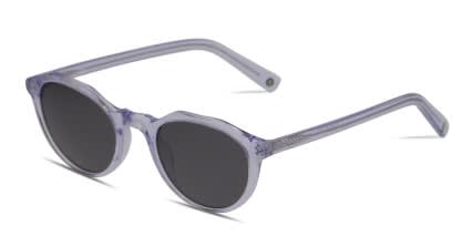Muse Ozarks Clear Purple glasses - Clear / Purple - Angle View