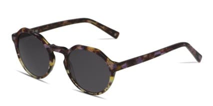 Muse Lanier Tortoise Purple glasses - Tortoise / Purple - Angle View