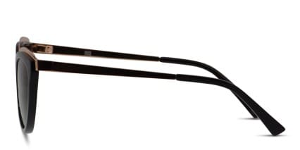 Muse Wilde Clear Black, Gold glasses - Black / Gold - Side View