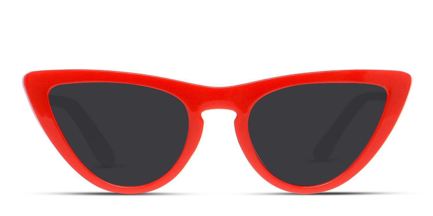 Amelia E. Alabama Red glasses - Red - Frontal View