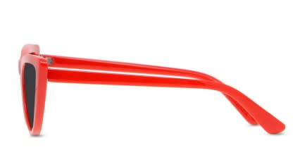 Amelia E. Alabama Red glasses - Red - Side View