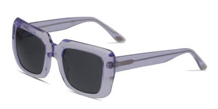 Amelia E. Honeybee Clear Purple glasses - Clear / Purple - Angle View