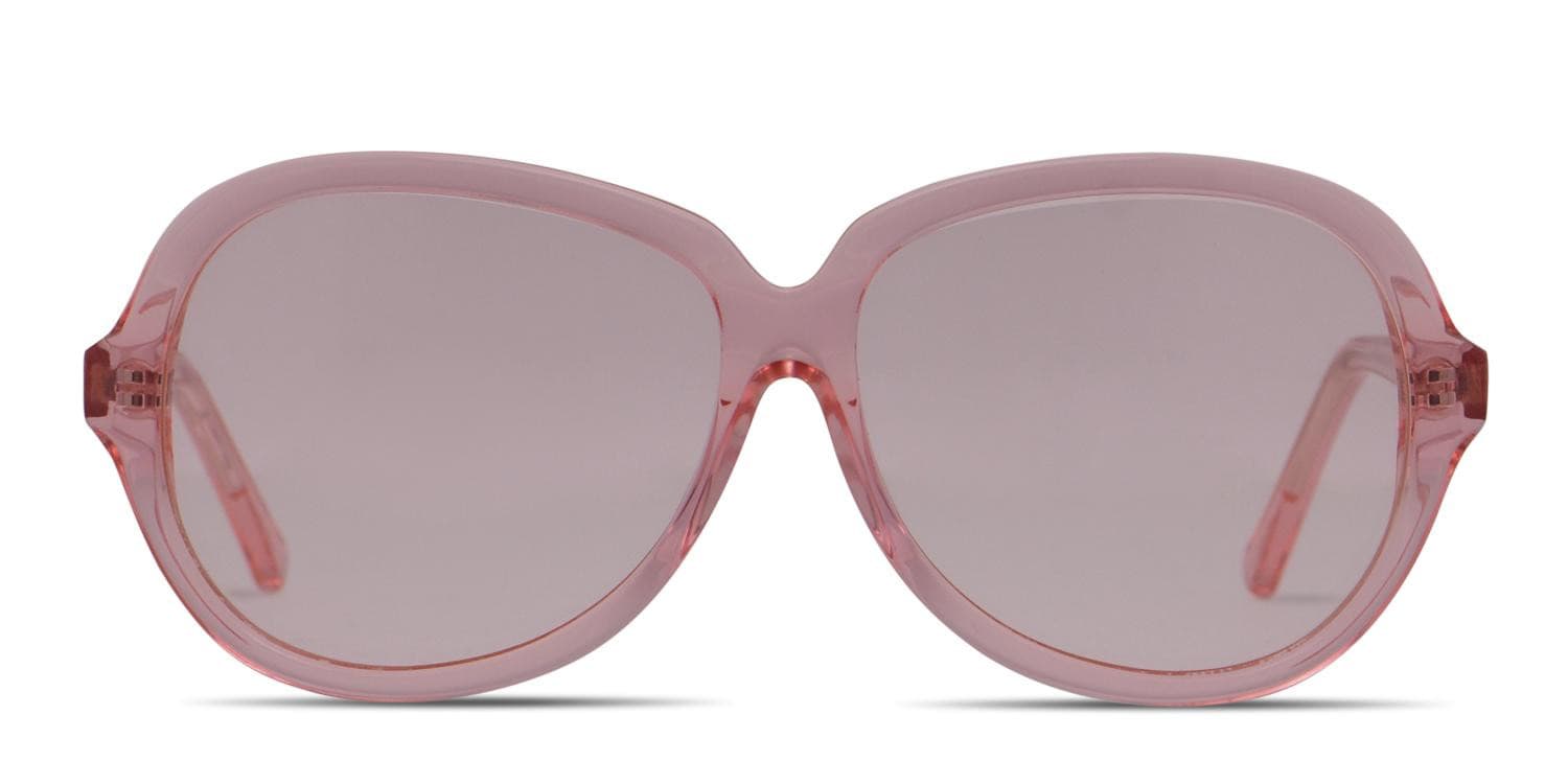 Ottoto Damiano Clear Pink glasses - Clear / Pink - Frontal View