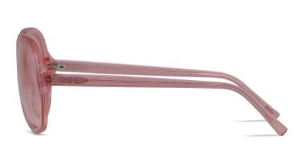 Ottoto Damiano Clear Pink glasses - Clear / Pink - Side View