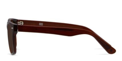 Muse M Classic Clear Orange glasses - Orange / Clear - Side View