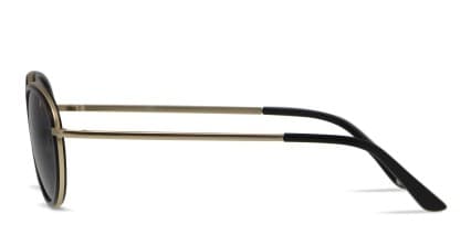 Muse Kent Black, Gold glasses - Black / Gold - Side View