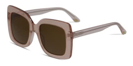 Amelia E. Sparkle Clear, Pink, Glitter glasses - Clear / Glitter / Pink - Angle View