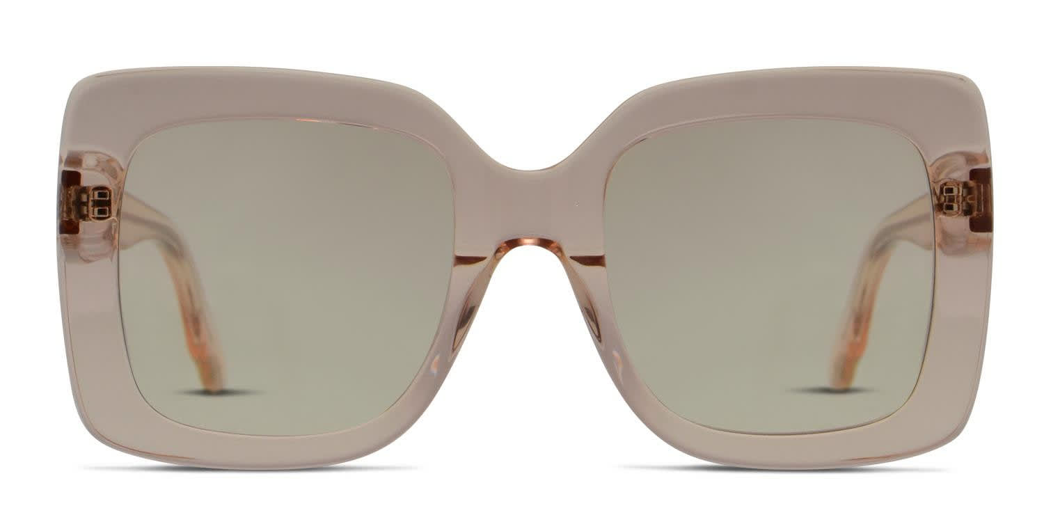 Amelia E. Sparkle Clear Pink glasses - Clear / Pink - Frontal View