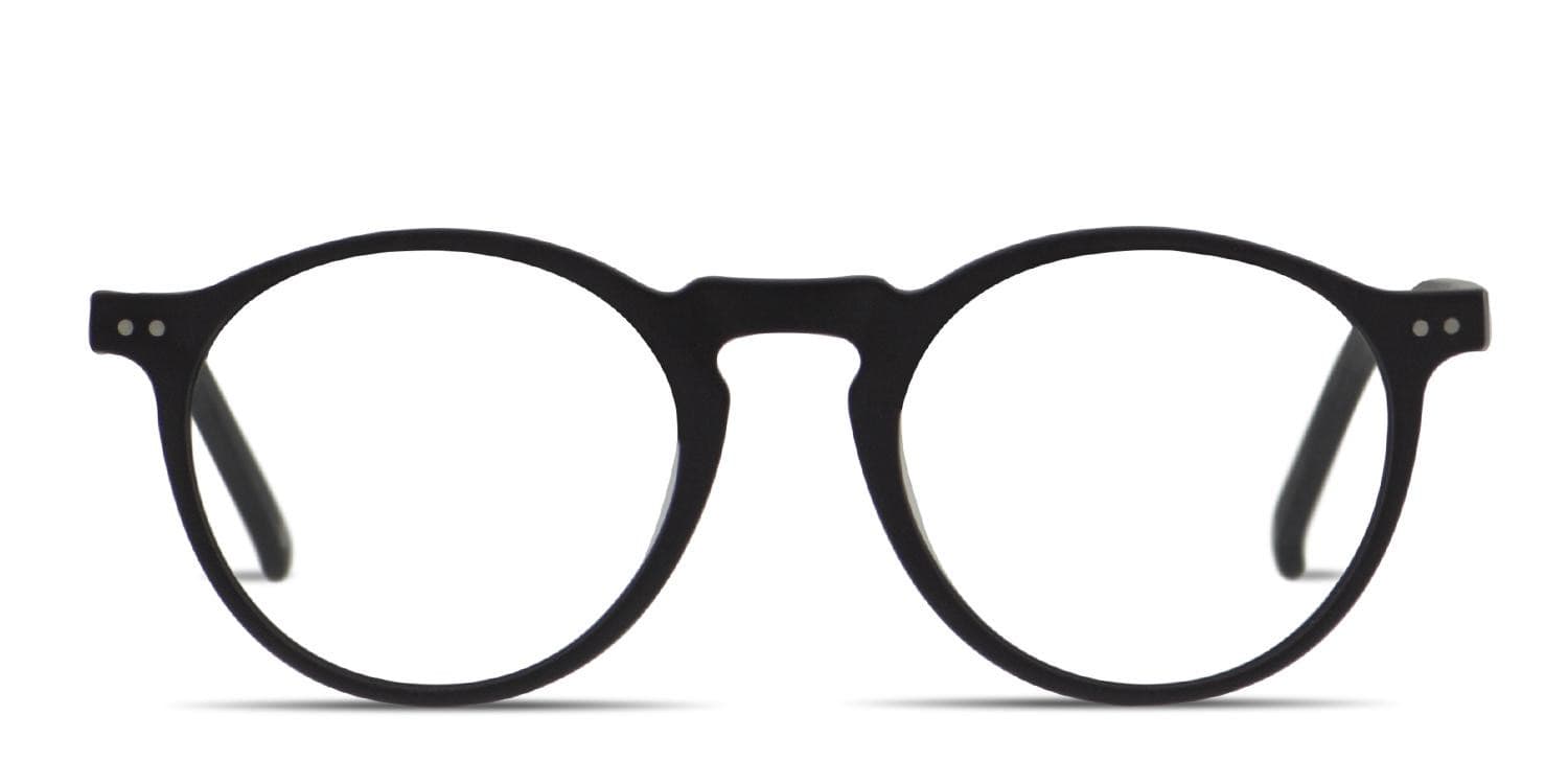 Muse Darian Black w/Clip-on Prescription Eyeglasses