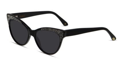 Amelia E. Genie Shiny Black glasses - Shiny Black - Angle View