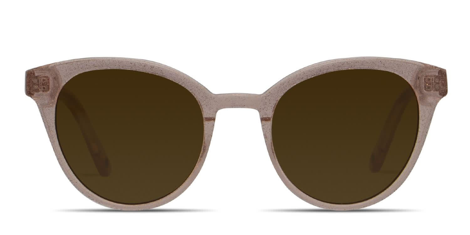 Muse Melrose Pink, Glitter, Brown glasses - Brown / Glitter / Pink - Frontal View