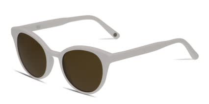 Muse Melrose White, Brown glasses - Brown / White - Angle View