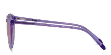 Revel Light Clear Purple glasses - Clear / Purple - Side View