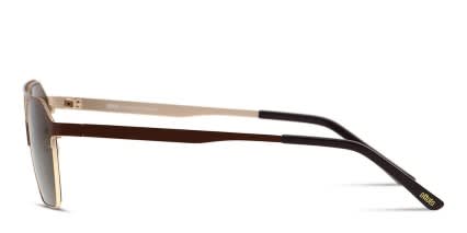Ottoto Prolific Brown/Gold glasses - Brown / Gold - Side View