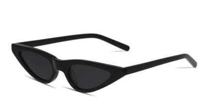 Amelia E. Sessa Black glasses - Shiny Black - Angle View
