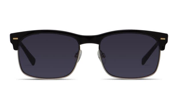 Ottoto Jennings Shiny Black, Silver Prescription Sunglasses - 50