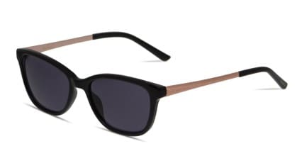 Amelia E. Colby Shiny Black glasses - Shiny Black - Angle View