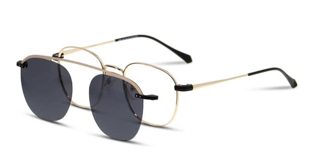 Ottoto Clemenzo Gold w/Clip-on Prescription Eyeglasses