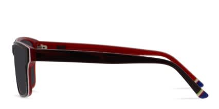 Revel Epic Red/White glasses - Red / White - Side View