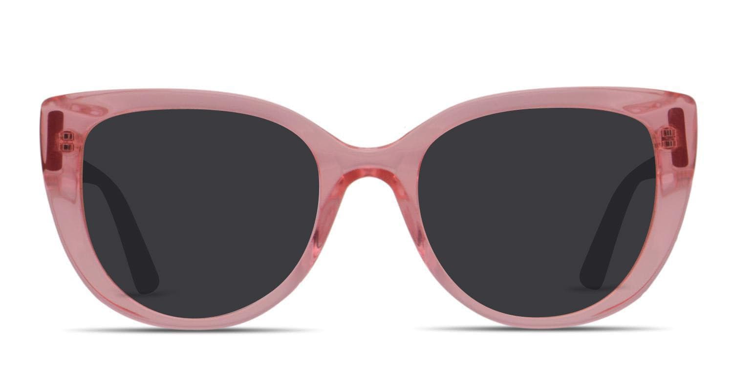 Amelia E. Catspaw Clear Pink glasses - Pink / Clear - Frontal View