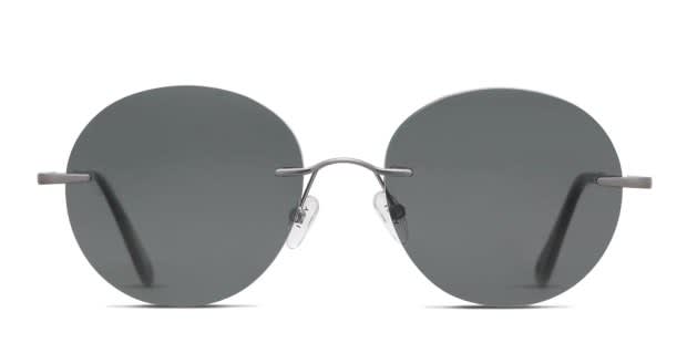 Yoji Seoul Gunmetal, Gray Prescription Sunglasses - 50% Off Lenses