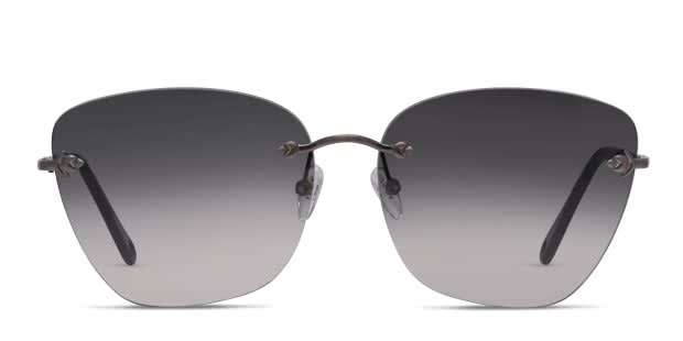 希少ブラックファントムリビアングラス☆タイチンルチル☆アイリスクォーツ 15.2 Yoji Osaka Gunmetal, Black Prescription Sunglasses - 50% Off Lenses