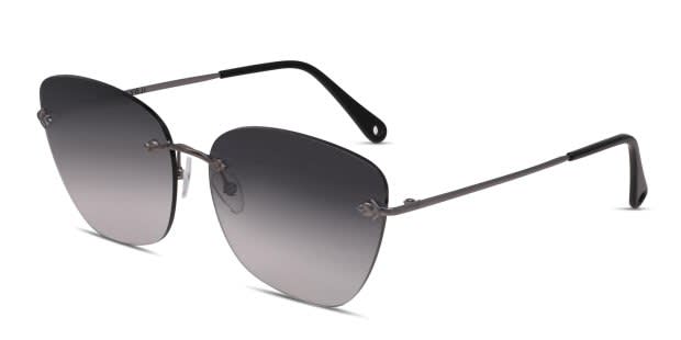 Yoji Osaka Gunmetal, Black Prescription Sunglasses - 50% Off Lenses