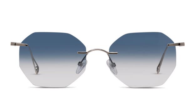 Yoji Aso Silver Prescription Sunglasses - 50% Off Lenses