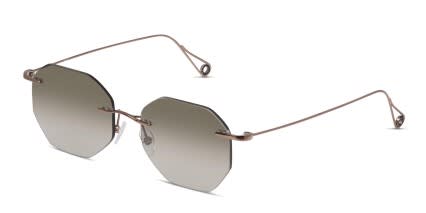 Yoji Aso Brown glasses - Brown - Angle View