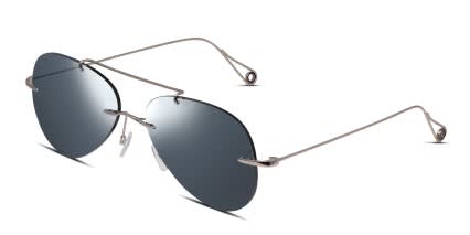 Yoji Genovese Silver glasses - Silver - Angle View