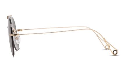Yoji Genovese Gold glasses - Gold - Side View