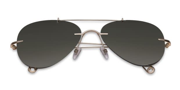 Yoji Genovese Gold Prescription Sunglasses - 50% Off Lenses