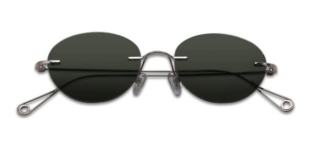 Yoji Caruso Silver, Gray Prescription Sunglasses - 50% Off Lenses