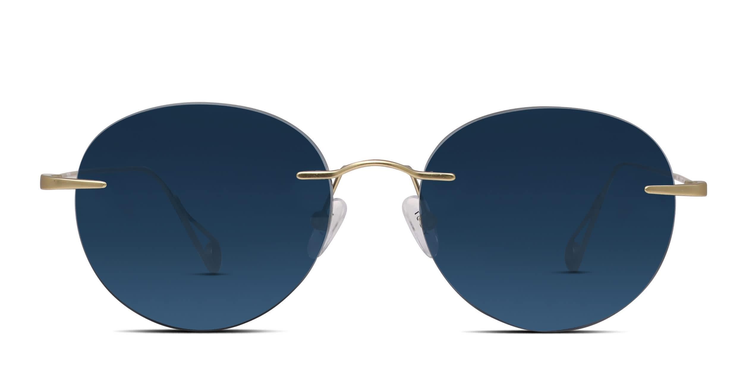 Yoji Matsudo Gold, Green glasses - Gold - Frontal View