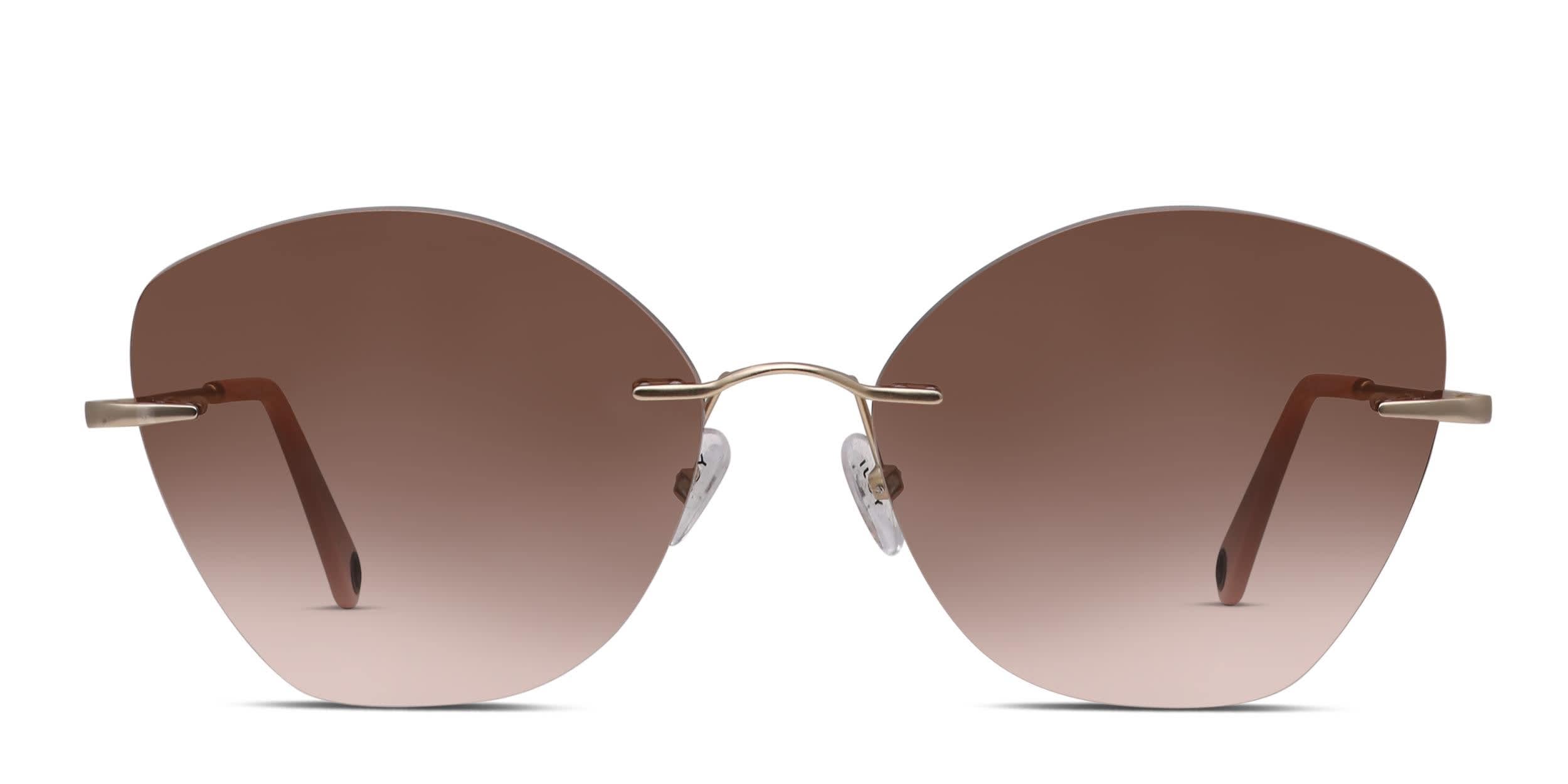 Yoji Himari Gold glasses - Gold - Frontal View