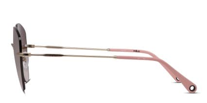 Yoji Himari Gold glasses - Gold - Side View