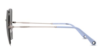 Yoji Stalwart Silver, Gray glasses - Silver - Side View