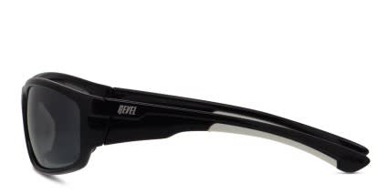 Revel Reflect Shiny Black/White glasses - Shiny Black / White - Side View