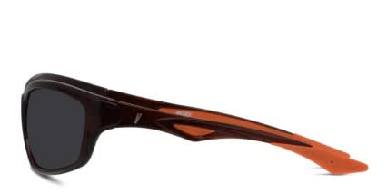 Revel Blank Brown/Orange glasses - Brown / Orange - Side View