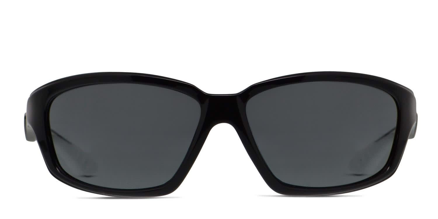 Revel Blank Shiny Black/White glasses - Shiny Black / White - Frontal View
