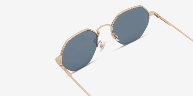 Ottoto Hex Gold, Blue Prescription Sunglasses - 50% Off Lenses