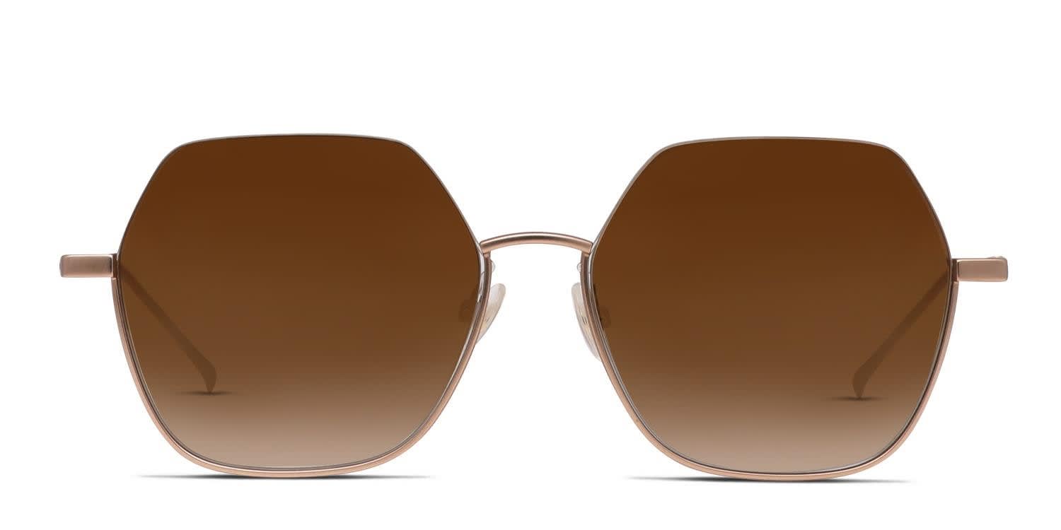 Ottoto Reverso Gold, Brown glasses - Gold / Brown - Frontal View