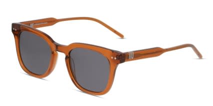 Muse Sharla Clear Orange glasses - Orange / Clear - Angle View