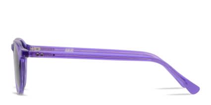 Revel Royer Clear Purple glasses - Purple / Clear - Side View