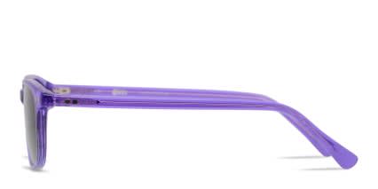 Revel Sullivan Clear Purple glasses - Purple / Clear - Side View