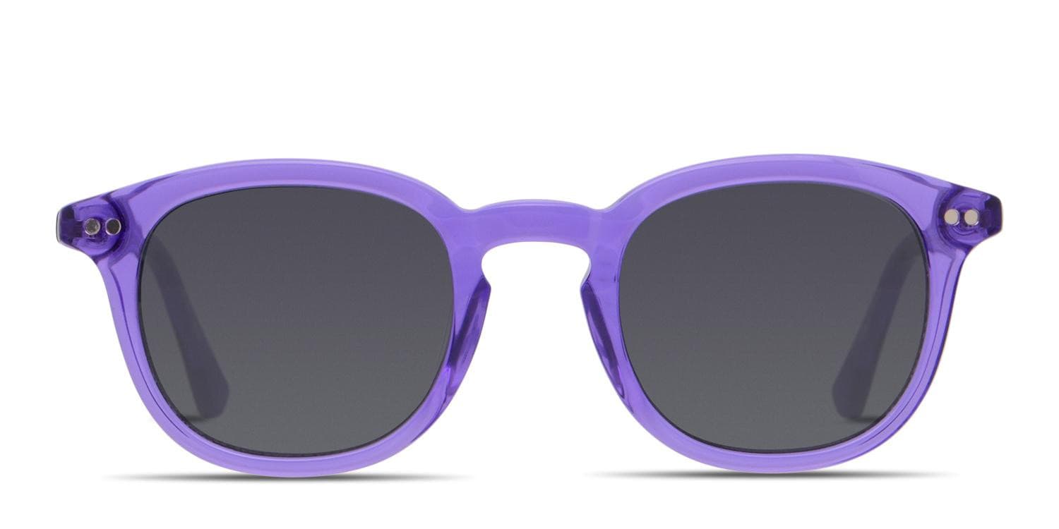 Revel League Clear Purple glasses - Purple / Clear - Frontal View