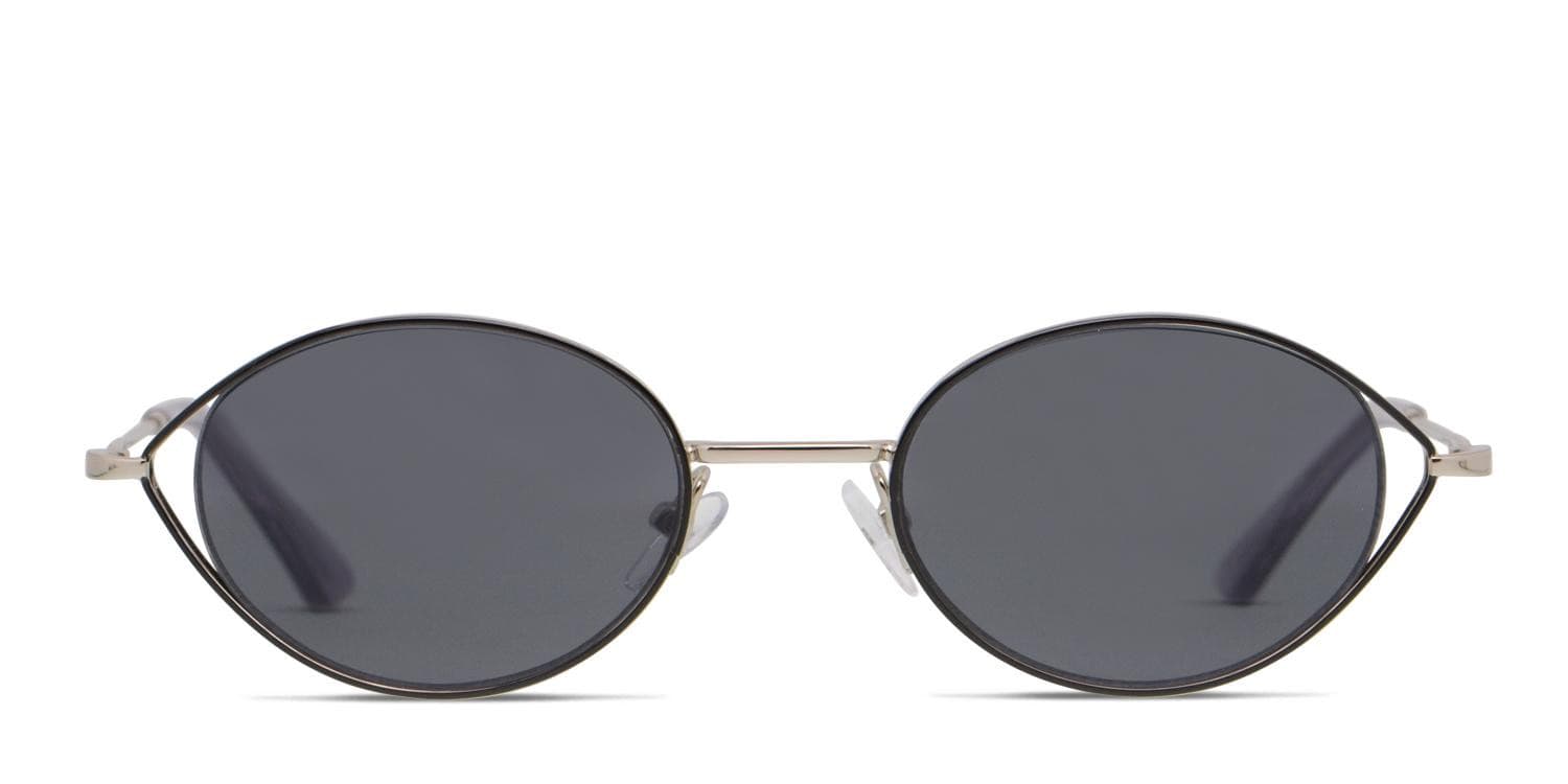 NEW Carolina Lemke Opek Silver Geometric Black Lenses Sunglasses Unisex CL3487 Women main image 3