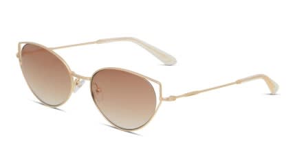 Amelia E. Demi Gold glasses - Gold - Angle View