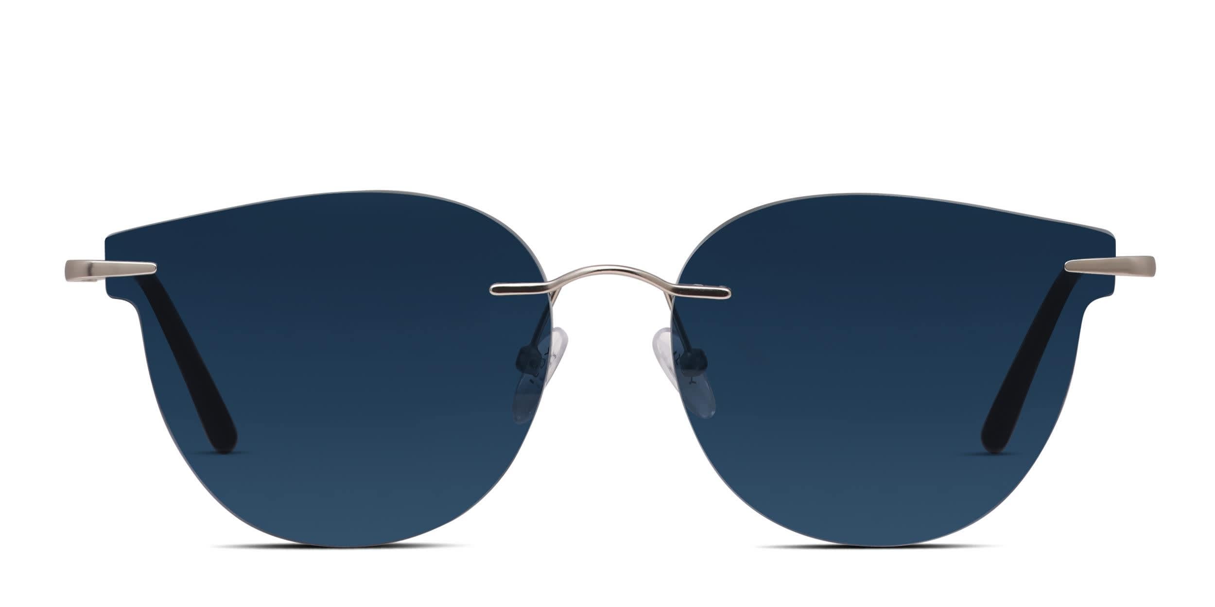 Yoji Akari Silver, Blue Prescription Sunglasses - 50% Off Lenses