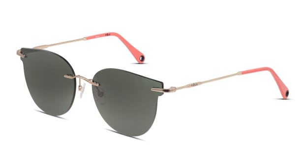 Yoji Akari Gold, Green Prescription Sunglasses - 50% Off Lenses